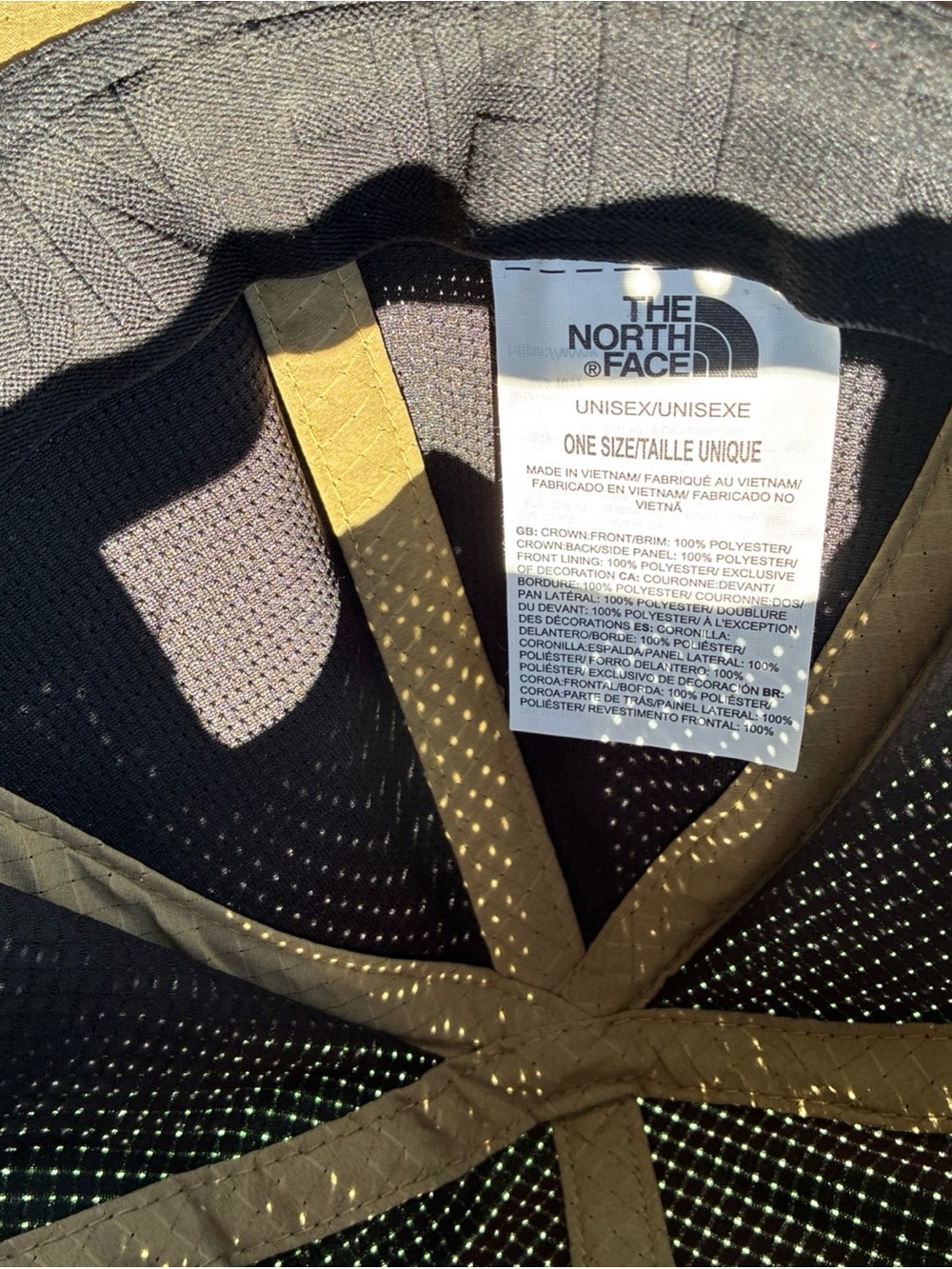 The North Face Men's Tan and Black Trucker Snap back Cap OS - Picture 4 of 7